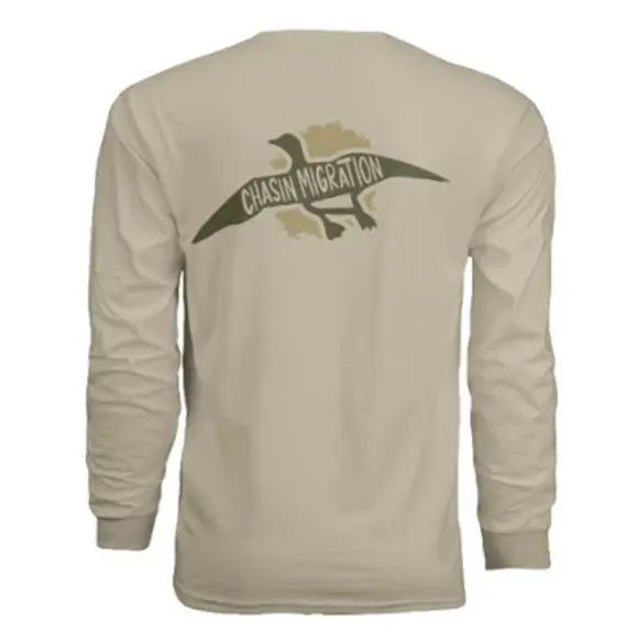 Chasin Migration Long Sleeve Sand Logo Shirt